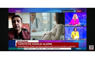 Imad-Der Association President Dogan Ceylan Gave Information on Infertility on TGRT News