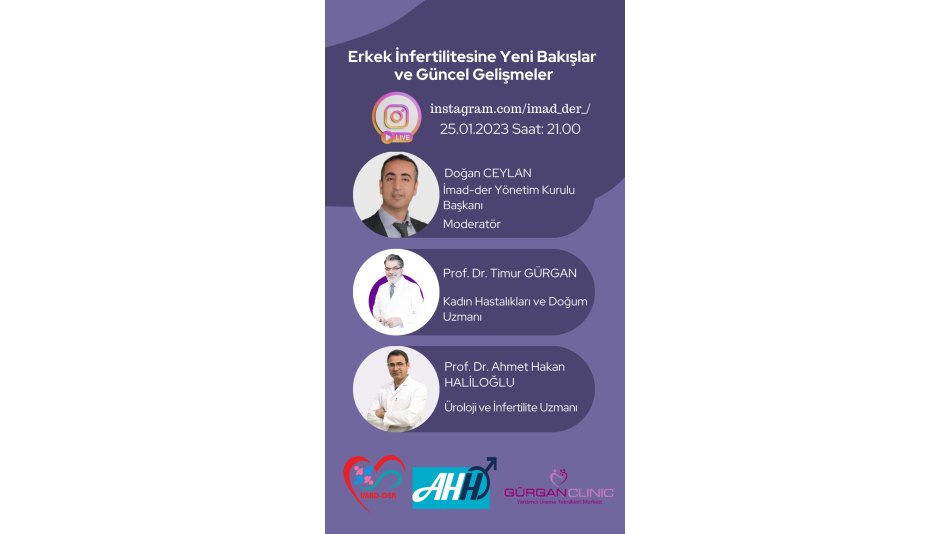 Prof. Dr. Ahmet Hakan HALİLOĞLU ve Prof. Dr. Timur GÜRGAN ile İnstagram Canlı Yayın Programı